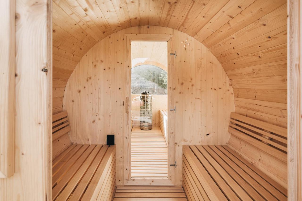 Idyllisches Tiny House Mit Sauna Löbau Buitenkant foto